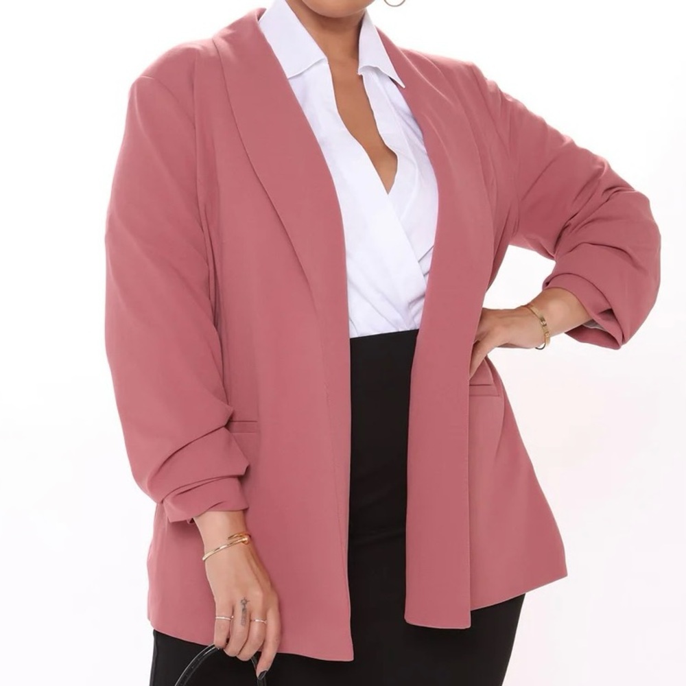 Fashion nova 3x blazer | mauve